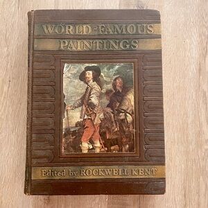 Vtg 1939 Book First Edition,‎ World Famous Paintings, 100 illustration Plates